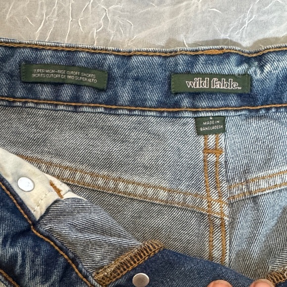 Wild Fable Light Blue Distressed Jean Shorts - Picture 2 of 4